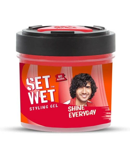 Set Wet Styling Hair Gel for Men Shine Everyday 250g